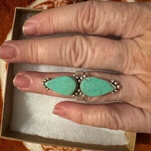 Turquoise sterling Silver 925 Women's Ring